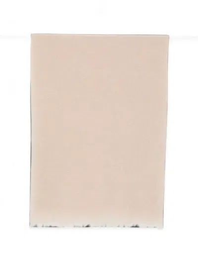 D'aniello Lissen Sequin-embellished Frayed Scarf In Neutral