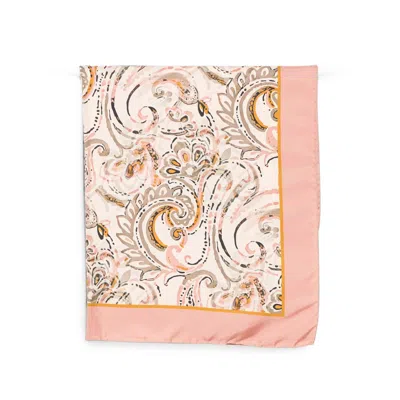 D'aniello Paisley-print Silk Scarf In Neutrals/pink
