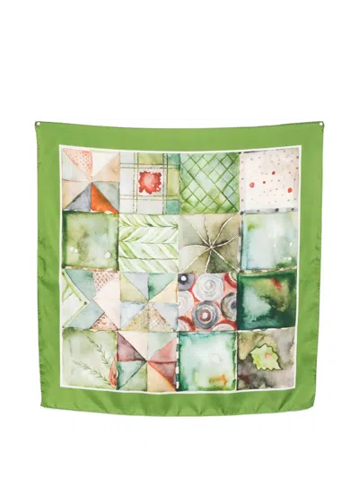 D'aniello Patterned Scarf In Multi