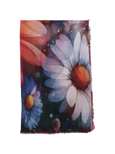 D'aniello Perla Floral-print Scarf In Multi