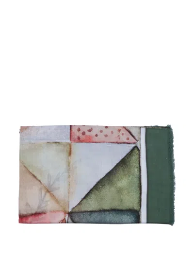 D'aniello Perla Patchwork Scarf In Multi