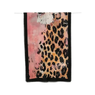D'aniello Animal-print Scarf In Multi