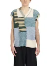 Danilo Paura V-neck Patchwork Vest