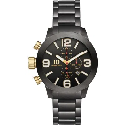 Pre-owned Danish Design Iq64q916 48mm Chronograph Stainless Steel Quartz Sport Men's Watch