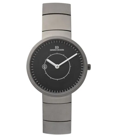 Pre-owned Danish Design Iv63q830 Black Dial Titanium Quartz Classic Women's Watch