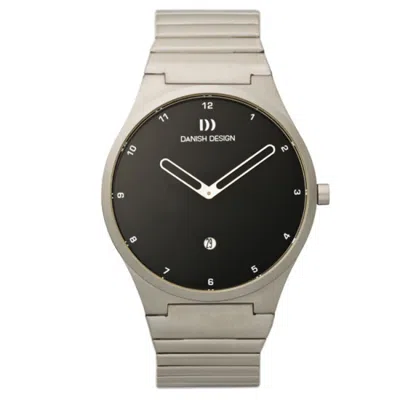 Pre-owned Danish Design Iv63q884 Black Arabic Dial Stainless Steel Classic Women's Watch