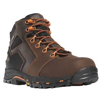 Pre-owned Danner 13860-8.5d Men's, Composite Toe, Hiker Boot, 8 1/2, D, Brown/orange, In Pr