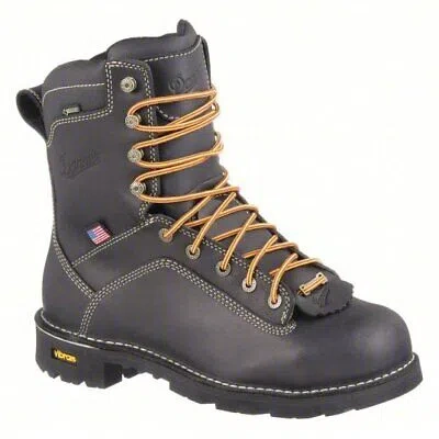 Pre-owned Danner 17311-11d Size 11 Men's 8 In Work Boot Alloy, Black