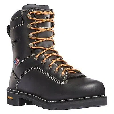 Pre-owned Danner 17311-8.5ee Men's, Alloy Toe, 8-inch Work Boot, 8 1/2, Ee, Black, 17311