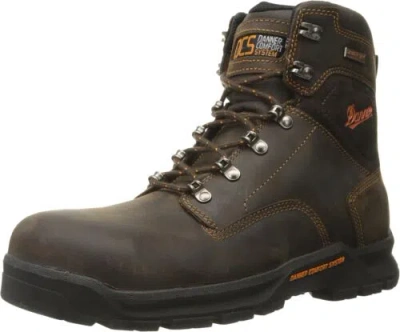 Pre-owned Danner 6” Crafter Composite Toe Work Boots For Men - Waterproof Oiled Nubuck... In Brown