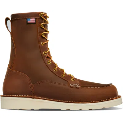 Pre-owned Danner ® Bull Run 8" Tobacco Steel Toe Work Boots 15542 - All Sizes - In Brown