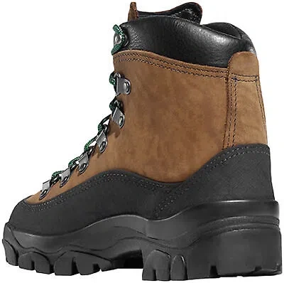 Pre-owned Danner Crater Rim 6in Womens Brown Leather Wp Hiking Boots 37414