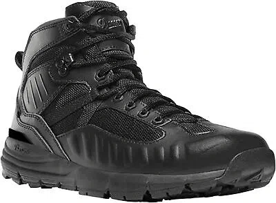 Pre-owned Danner Fullbore Mens Black Leather 4.5in Wp Military Boots