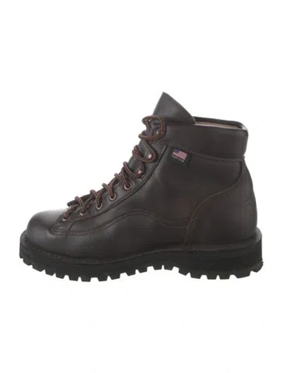 Pre-owned Danner Leather Combat Boots In Black