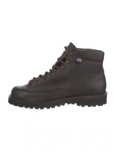 Pre-owned Danner Leather Hiking Boots In Black