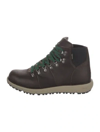 Pre-owned Danner Leather Hiking Boots In Green