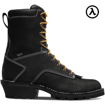 Pre-owned Danner ® Logger 8" Black Waterproof Work Boots 15431 - All Sizes -