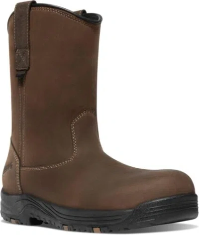 Pre-owned Danner Men's Caliper Wellington 10" Work Boot In Brown