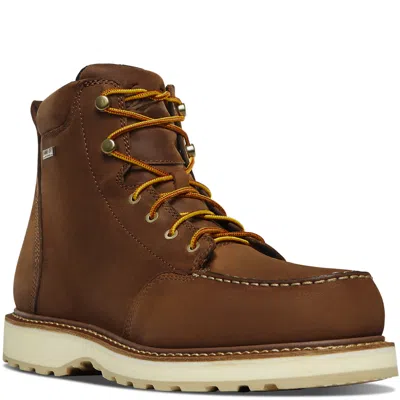 Pre-owned Danner ® Men's Cedar River Toe 6" Brown Work Boots 14300