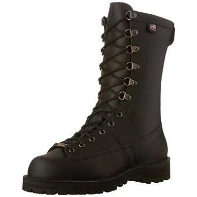 Pre-owned Danner Men's Fort Lewis 10" Uniform Boot 86d2721f-924d-4a2c-ad97-aa73001f54ba In Black