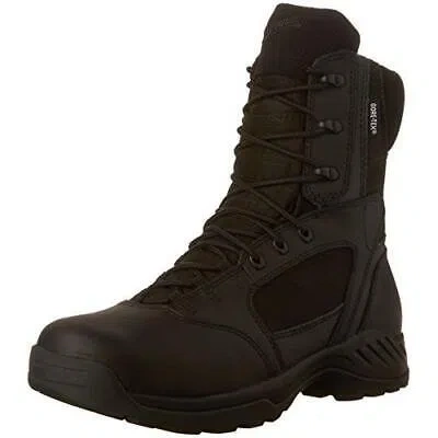 Pre-owned Danner Men's Kinetic 8" Side-zip Gtx Work Boot, Black