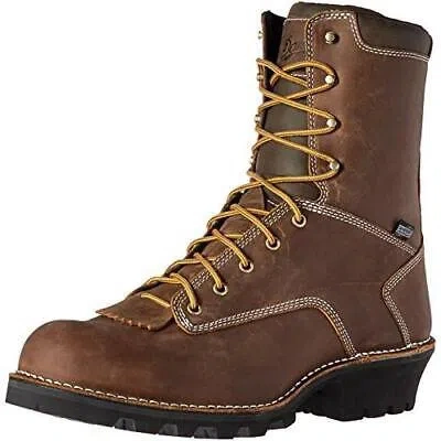 Pre-owned Danner Men's Logger 8" Brown Work Boot, Brown