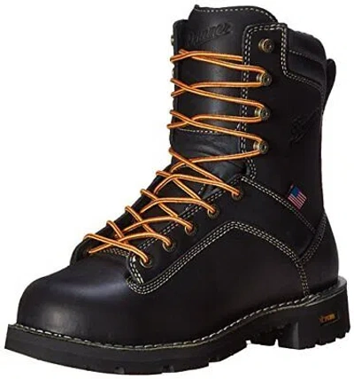 Pre-owned Danner Men's Quarry Usa 8-inch Alloy Toe Work Boot 9.5-d Color Black
