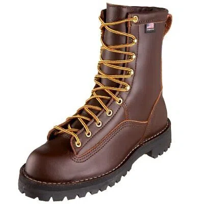 Pre-owned Danner Men's Rain Forest Uninsulated Work Boot In Brown