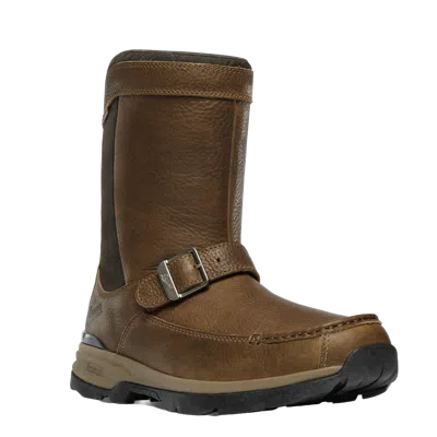 Pre-owned Danner Men's Recurve Rear Zip 10 Inch Light Brown Boot 47631