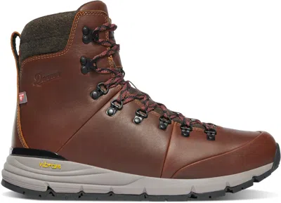 Pre-owned Danner Mens Arctic 600 Side-zip 7in 200g Roasted Pecan/fired Brick Hiking Boots
