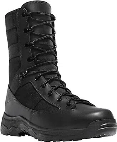Pre-owned Danner Mens Reckoning 8in Hot Black Leather Military Boots