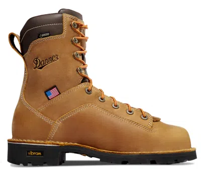 Pre-owned Danner Quarry Men's 10 D Brown Usa 8" Waterproof Work Boots 17319