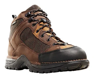 Pre-owned Danner Radical 452 5.5in Mens Dark Brown Leather Gtx Hiking Boots 45254