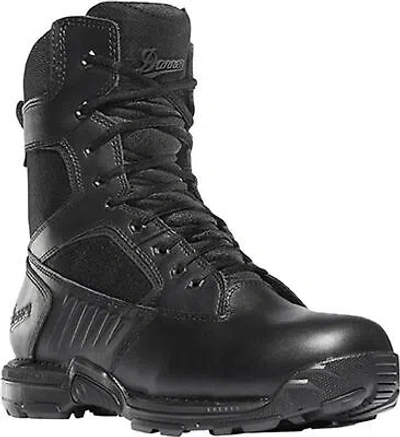 Pre-owned Danner Striker Bolt Side-zip Mens Black Leather 8in Gtx Tactical Boots