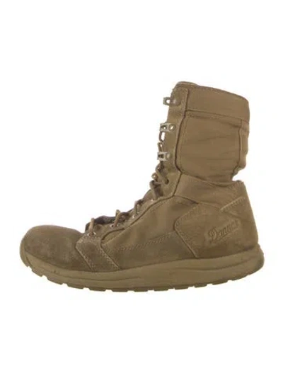 Pre-owned Danner Suede Combat Boots In Brown