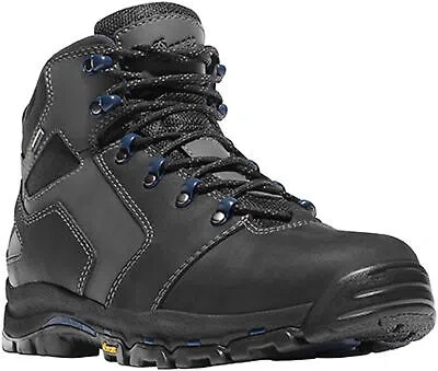 Pre-owned Danner Vicious 4.5in Nmt Mens Black Leather Safety Toe Work Boots 13864