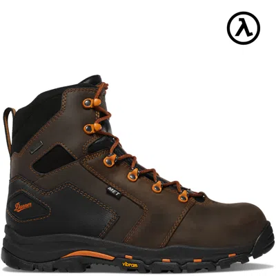 Pre-owned Danner ® Vicious Men 6" Brown/orange Met/nmt Work Boots 13880 - All Sizes -