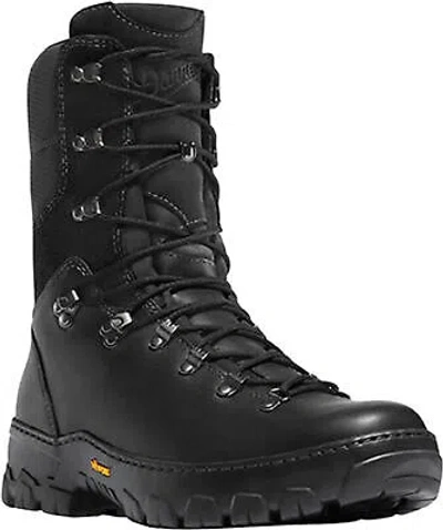 Pre-owned Danner Wildland Tactical Mens Black Leather 8in Firefighter Boots