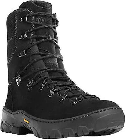 Pre-owned Danner Wildland Tactical Mens Black Leather Firefighter Boots 18050