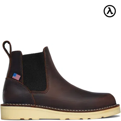 Pre-owned Danner ® Women's Bull Run Chelsea Brown Work Boots 15482 - All Sizes -