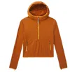 Danner Women's  Ul Octa Pullover Long Sleeve 1/4 Zip In Brown
