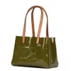 Danni Ro Women's Green / Neutrals All-in Rita Bag - Kaki Green Patent Leather In Green