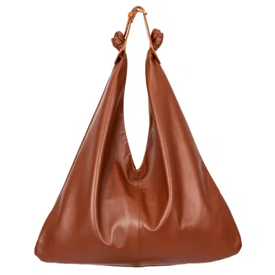 Danni Ro Women's Joy Bag - Brandy Brown Lambskin