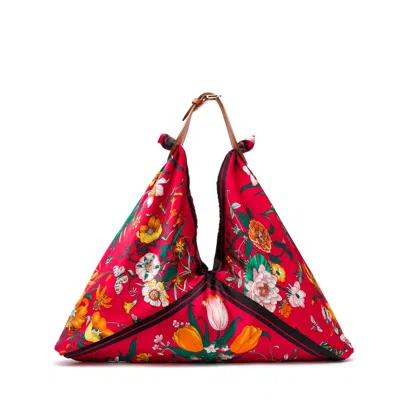 Danni Ro Women's Joy Bag Scarf - Red Scarf