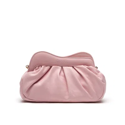Danni Ro Women's Lisbon Baby Clutch - Pink Color Leather