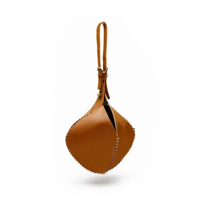 Danni Ro Women's Neutrals / Brown Virginia Rhombus Bag - Camel Color Leather