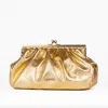 Danni Ro Women's Porto Clutch - Gold Metallic Leather