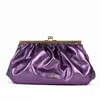 Danni Ro Women's Porto Clutch - Purple Metallic Leather In Purple