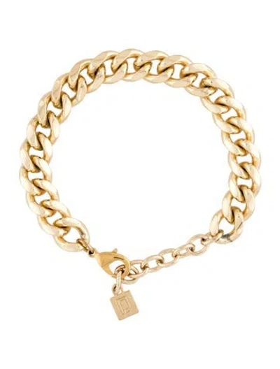 Pre-owned Dannijo Chain Link Bracelet, 7.75" In Multicolor