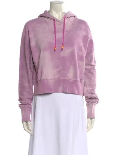Pre-owned Dannijo Crew Neck Long Sleeve Sweatshirt In Purple